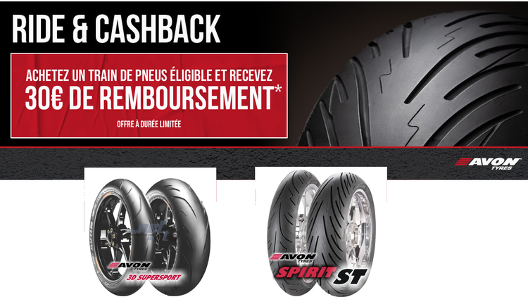 AVON MOTORRADREIFEN CASHBACK AKTION