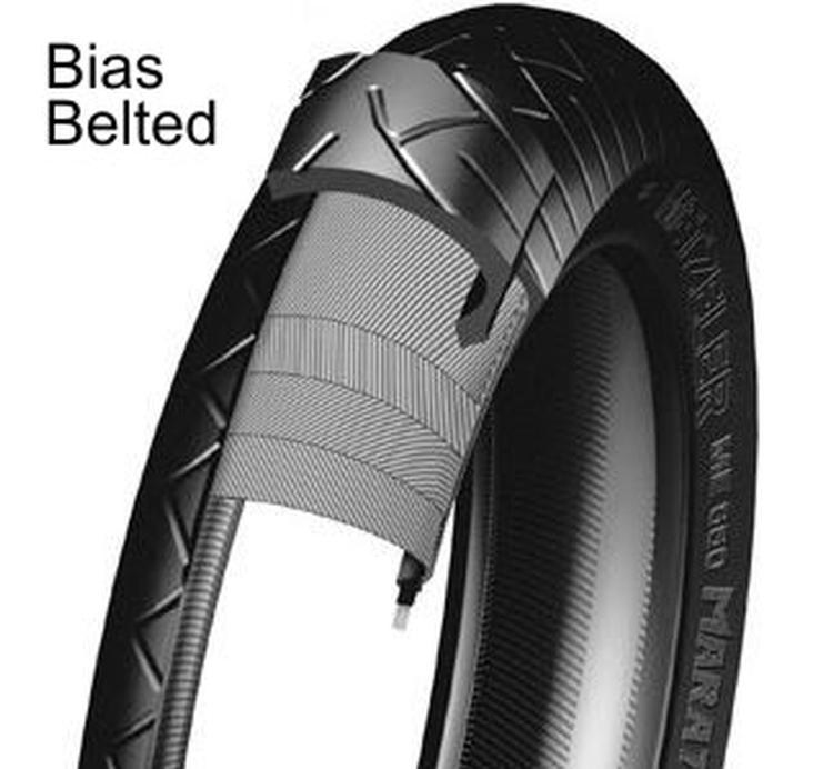 Unterschied zwischen Radial und Diagonal Motorradreifen