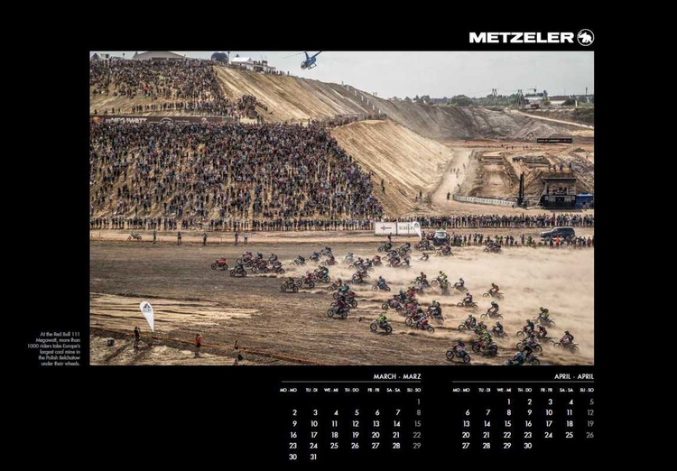 Il calendario METZELER 2020, intitolato “METZELER EXTREME”, omaggia i protagonisti delle competizioni di enduro estremo