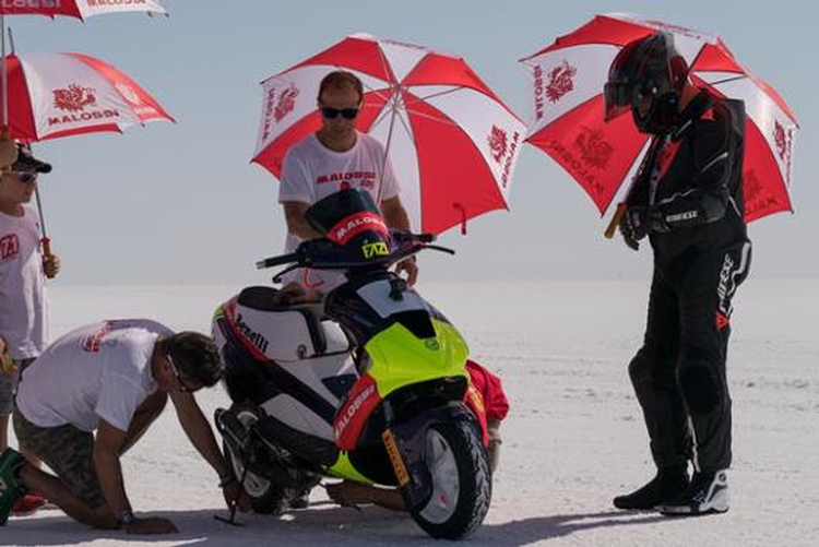 Pirelli has helped establish six Scooter World Speed Records
