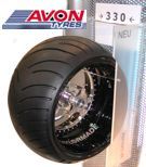 BIG MAC 330/ size motorcycle tyre from Avon for the Custom-Market