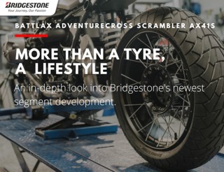 BRIDGESTONE ADVENTURECROSS SCRAMBLER AX41S - MORE THAN A MOTORCYCLE TYRE, A LIFESTYLE