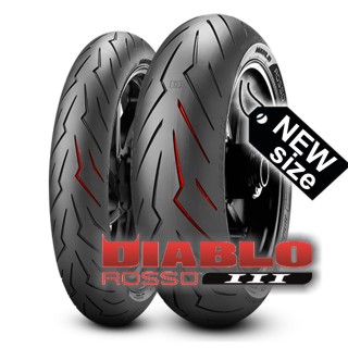 PIRELLI DIABLO ROSSO III in new size available
