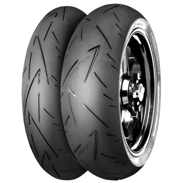 Continental SPORTATTACK 2 120/70 ZR17 (58W) Continental SPORTATTACK 2 Delantero: Tubeless - sin cámaras Sport Neumáticos Moto M/C 
