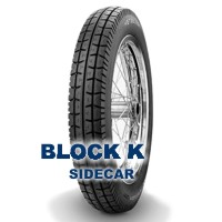 Metzeler BLOCK C 4.00 -18 (64P) Metzeler Block K Sidecar Posteriore TubeType - necesita camera d'aira Sidecar Pneumatici Moto M/C 