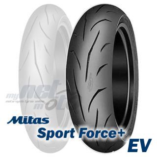 Mitas SPORT FORCE PLUS 180/55 ZR17 (73W) Mitas SPORT FORCE PLUS EV Rear Tire Tubeless Sport Motorcycle Tires M/C 