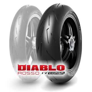 Pirelli DIABLO ROSSO IV 200/60 ZR17 (80W) Pirelli Diablo Rosso IV Corsa Posteriore Tubeless - no necesita camera d'aira Sport Pneumatici Moto M/C 